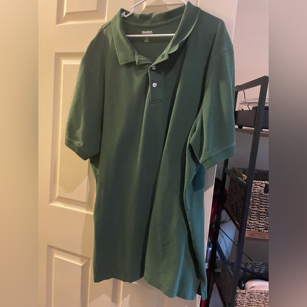 King Size Green Men’s Polo Shirt-4XL